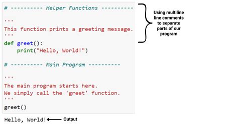 print comment in python.